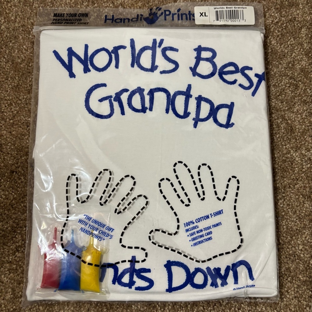 White Shirt - World's Best Grandpa Design Kid Craft Father’s Day